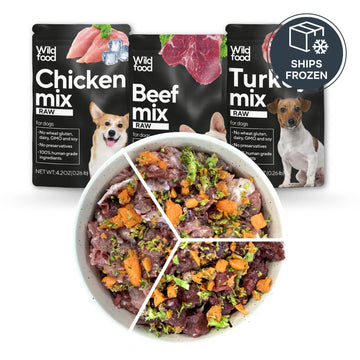 Chicken, Beef & Turkey Variety Pack for Dogs | RAW