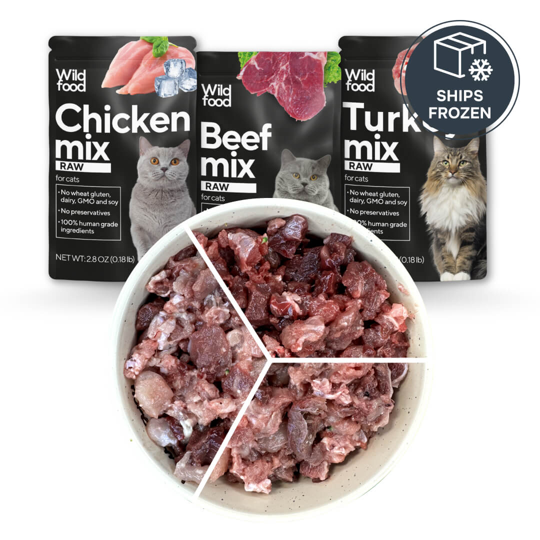 Chicken, Beef & Turkey Variety Pack for Cats | RAW